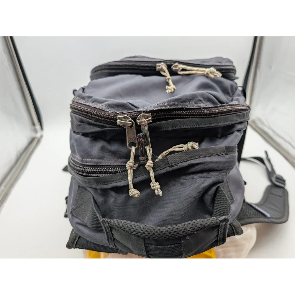 Patagonia Black Charcoal Grey Multi Compartment Hiking Travel Backpack Bag